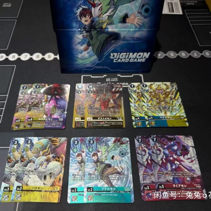 

Новый Оригинальный Набор Bandai Digimon Card Game World Tamer's Box Ver.2 Limited Set, Японская версия, Коробка для карт Digimon TCG (DTCG) для декорации