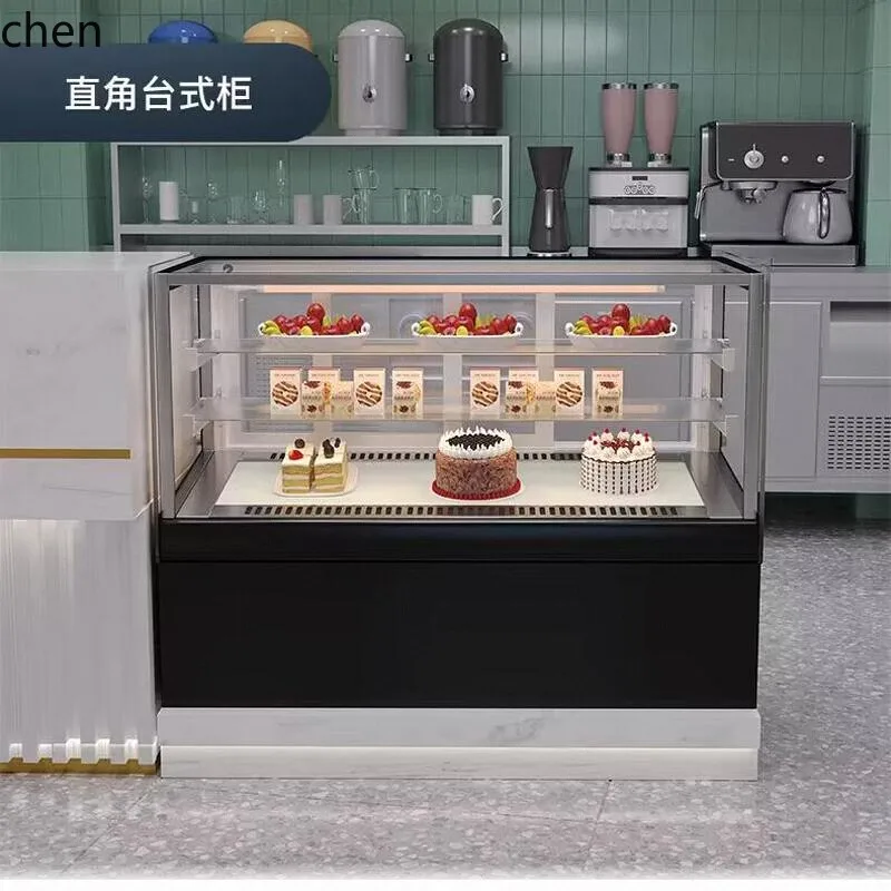 ZML refrigerated  cabinet Commercial air-cooled right-angle dessert West Point mousse crisper, open the door after the freezer