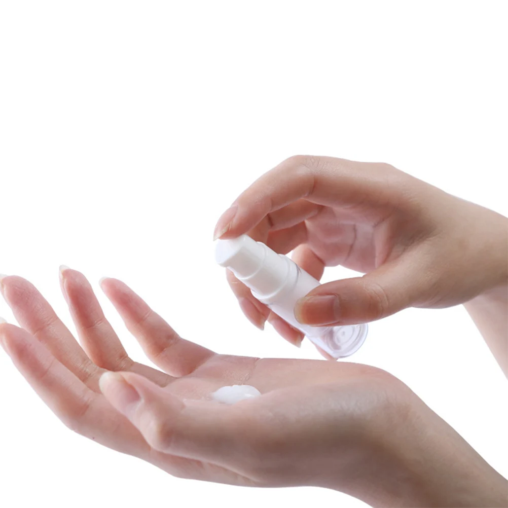 

12pcs Empty Spray Bottle Sunscreen Sprayer Fine Mist Press Pump 10Ml White Refillable Subpackaging Bottles Durable Plastic