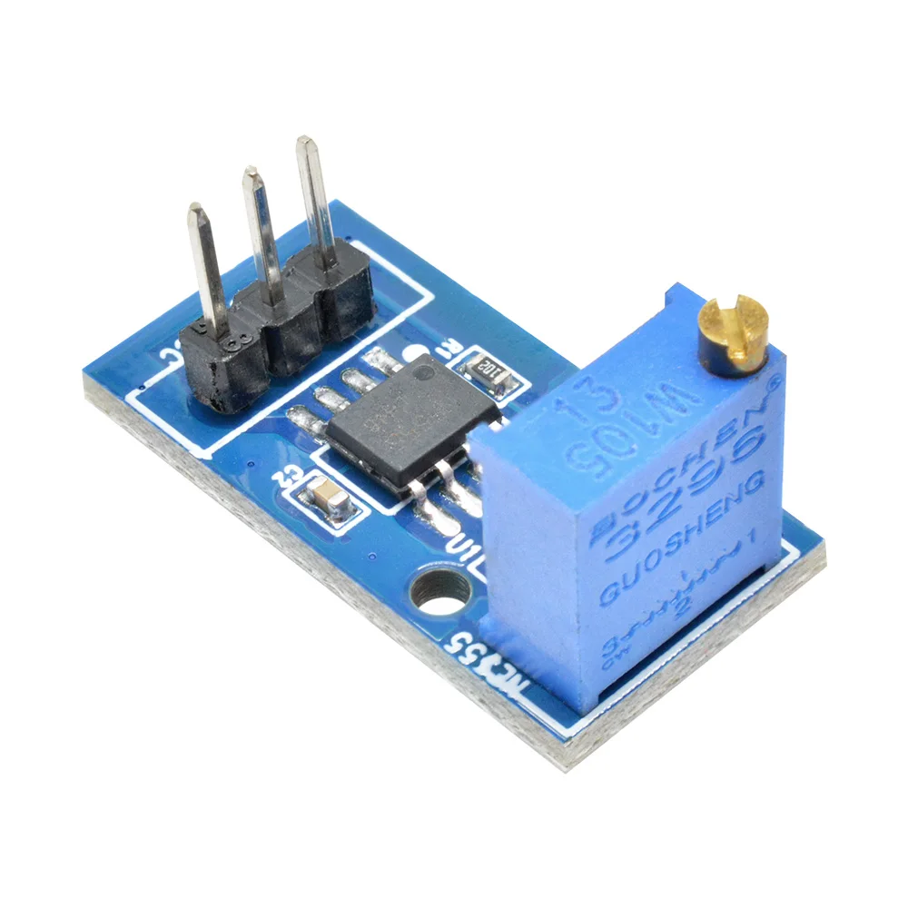 10PCS 5V-12V NE555 Adjustable Resistance Frequency Pulse Generator Module Single Channel Output Module