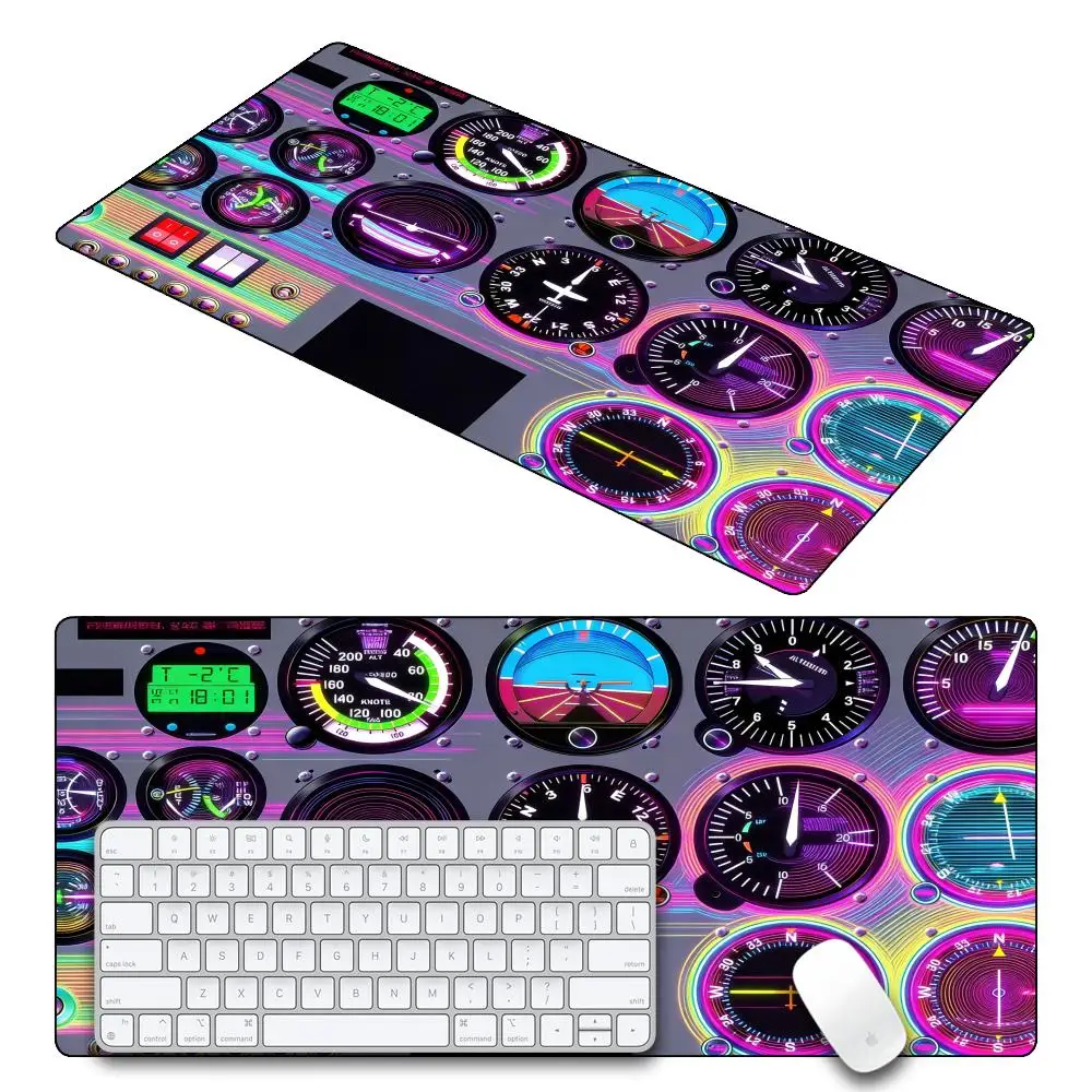 

Aviation Theme Mouse Pad Large Rubber Base Anti-slip PC Desk Accessories for Offices and Gamer Keyboard Mats Decor Mat HYBXAXC