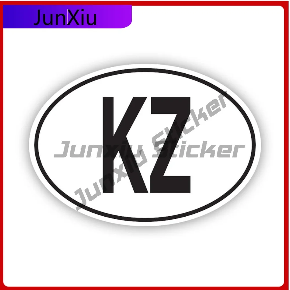

Kz Kazakhstan Country Code Oval Sticker Funny Laptop Waterproof Vinyl Decal For Letter Boxe Fun Fun Outdoor High Quality Outdoor