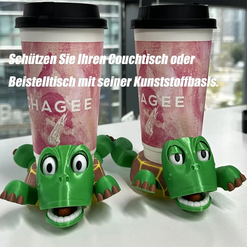 プレス ストラグル タートル おもちゃ クリエイティブ 楽しい タートル カップ パッド マグホルダー 面白い表現の装飾付き ﻿ 子供のいたずらおもちゃギフト