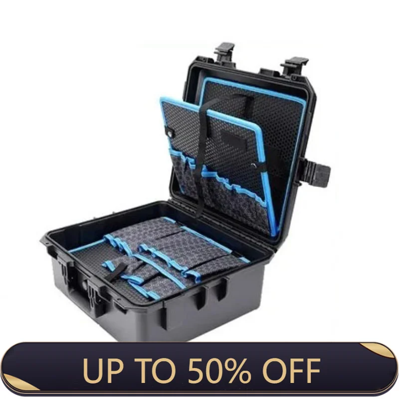 Complete Multifunctional Toolbox Organizer Storage Carrying Case Professional Waterproof Hard Portable Hardware Accessories