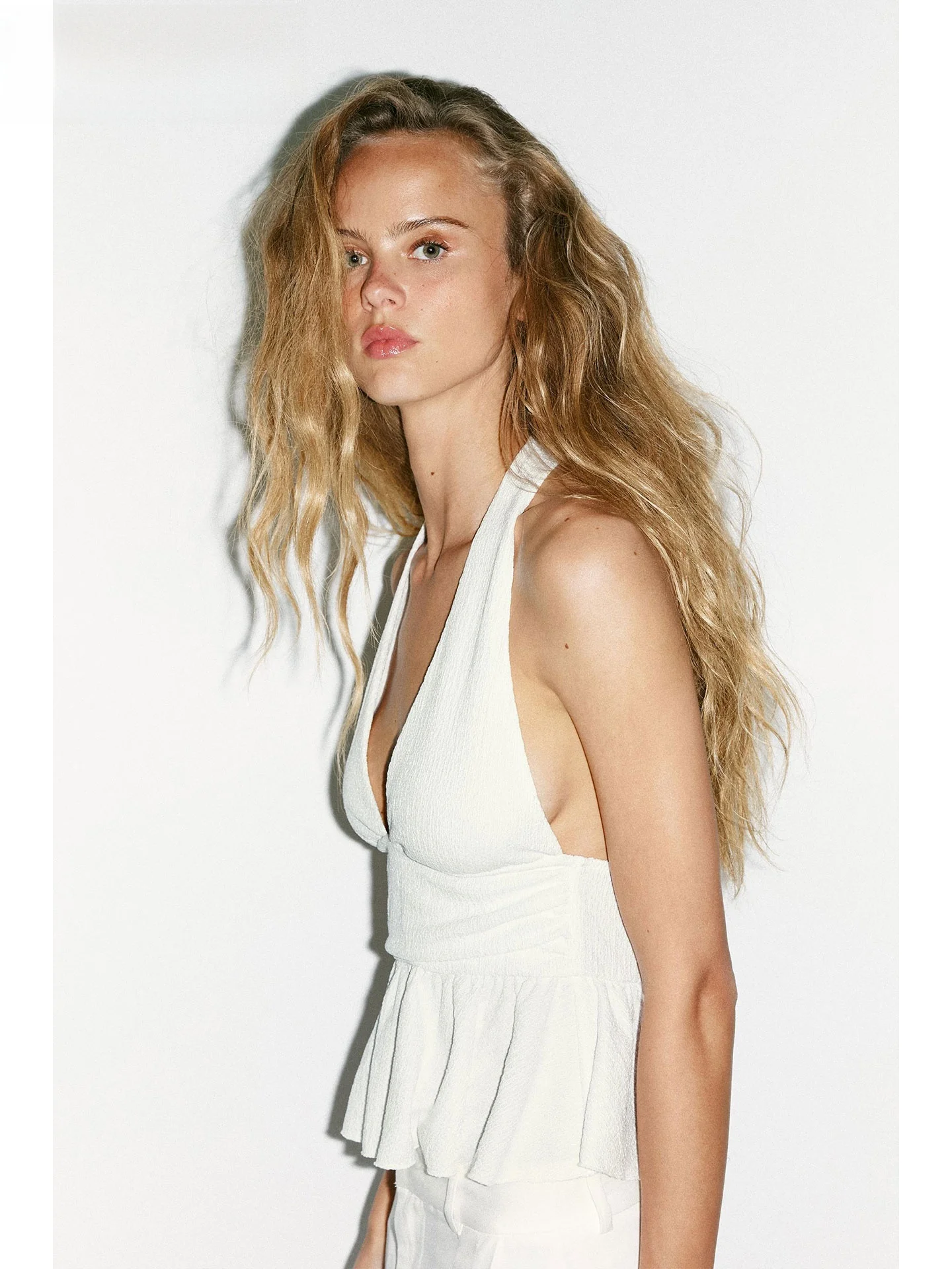 ZAPRHA 2025 été nouvelle fille Sexy épicé Bal multicouche décoration col suspendu Neline haut polyvalent femmes gilet