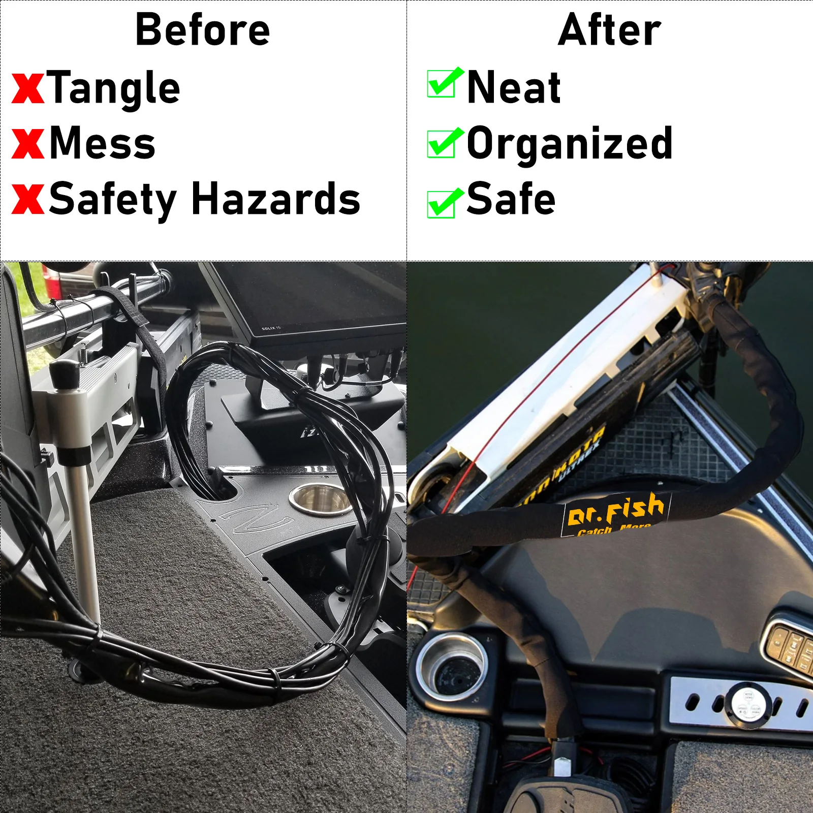 Dr.fish Funda para cable curricán organizador en neopreno - imagen 3