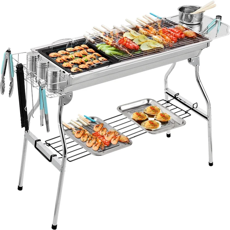 

Wyj Mobile/Portable Full Set of Barbecue Oven Commercial Folding 304