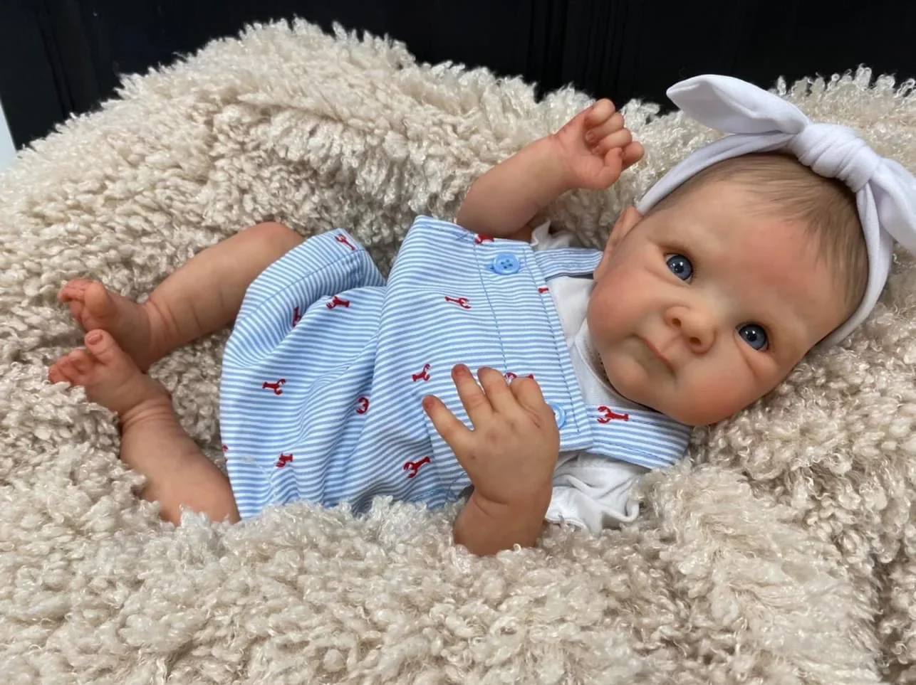 NPK 18inch Bettie Lifelike Full Body Girl  Reborn Baby Newborn  Cuddly Baby Multiple Layers Painting 3D Skin with Hand Draw Hair