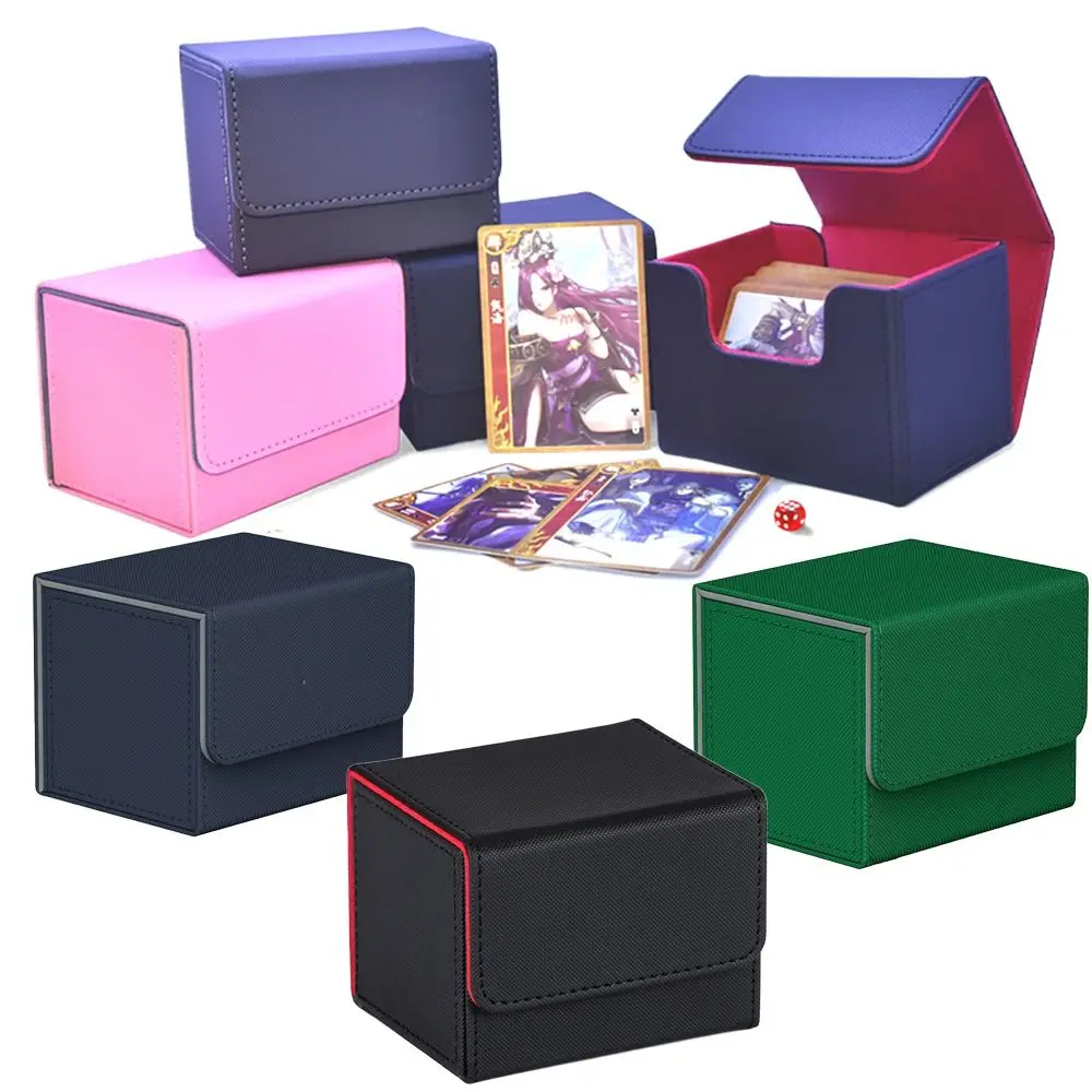 PU Game MTG Trading Card Holder Collectible Game Deck Box Card Deck Case Storage Box Container Gift Collection Box Organizer