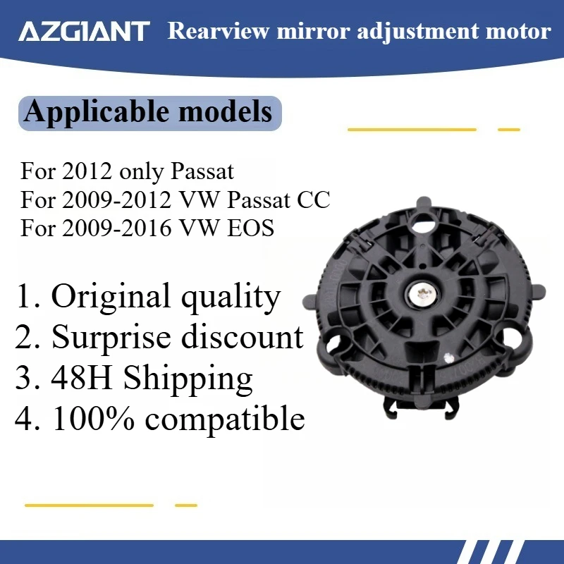 

Azgiant Car rearview mirror lens glass adjustment motor module for 2012 only Passat/2009-2012 VW Passat CC 3PIN Original parts