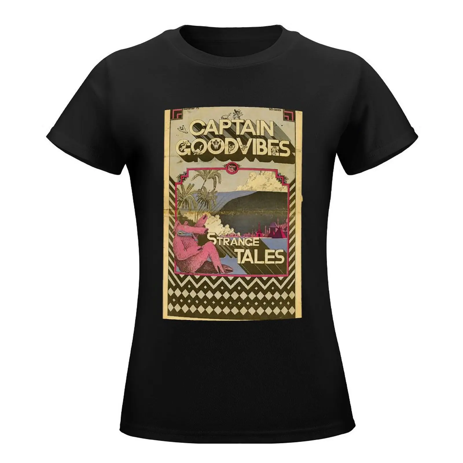 captain goodvibes T-Shirt Blouse cute tops Women's tee shirt