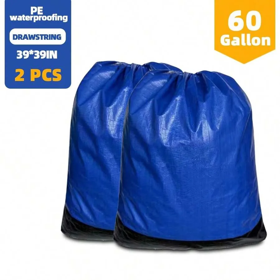 

2 Pack Yard Waste Bags, Garden Leaves Bags, Collapsible and Reusable Leaf Container