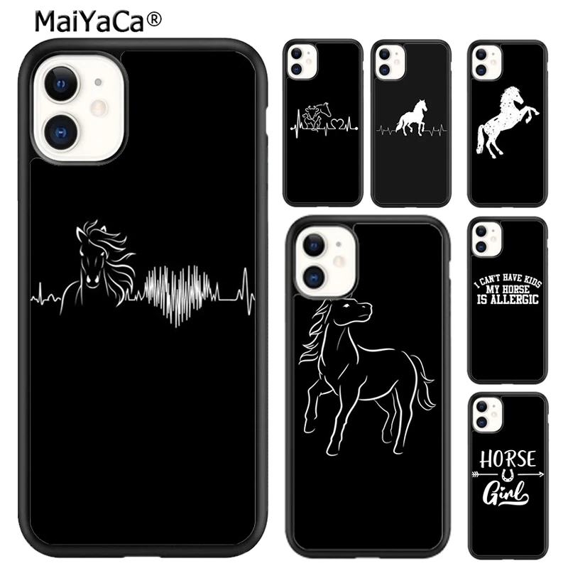 MaiYaCa HorSE2020 Pony HorSE2020 Heartbeat Phone Case For iPhone 16 15 SE2020 6 7 8 plus 11 12 mini 13 14 pro max  coque