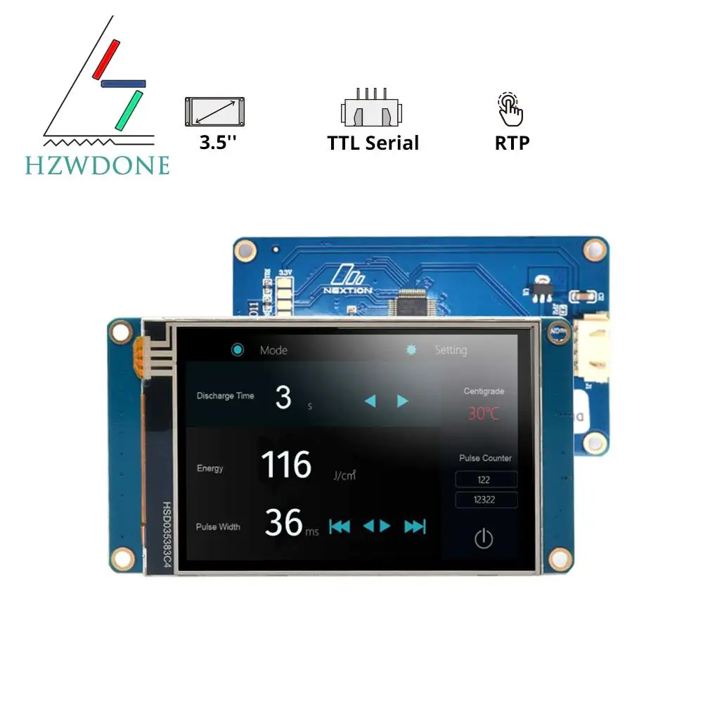 NX4832T035 – Nextion 3.5” Basic Series HMI Touch Display