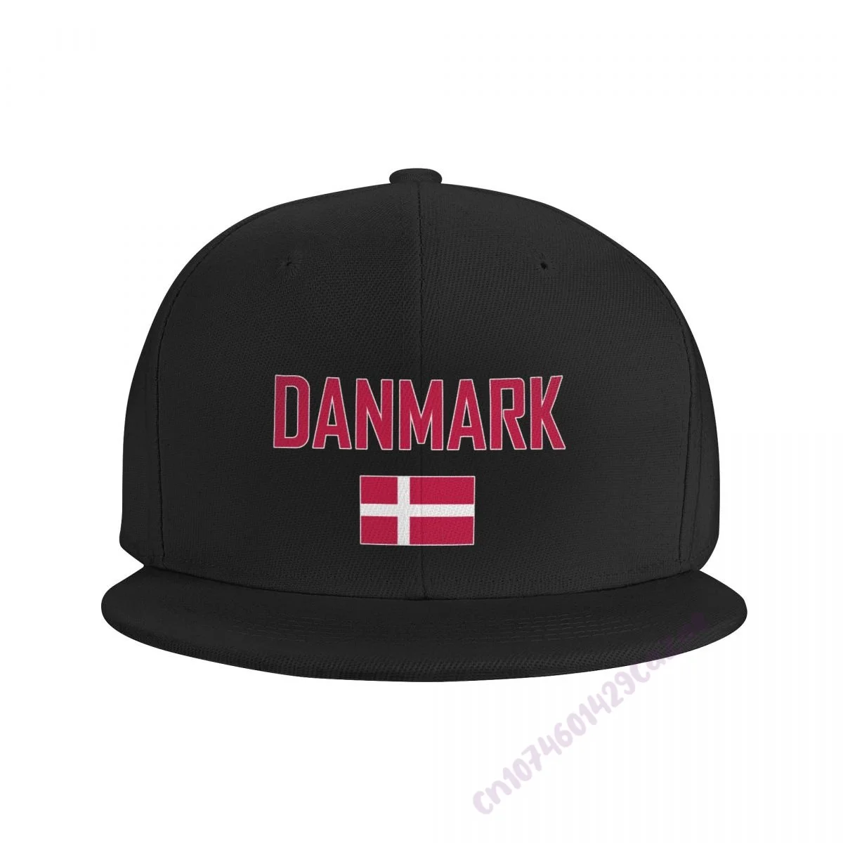 DANMARK Flag Flat Brim Baseball Cap Breathable Adjustable Men Women Outdoor Hip Hop Hat For Gift