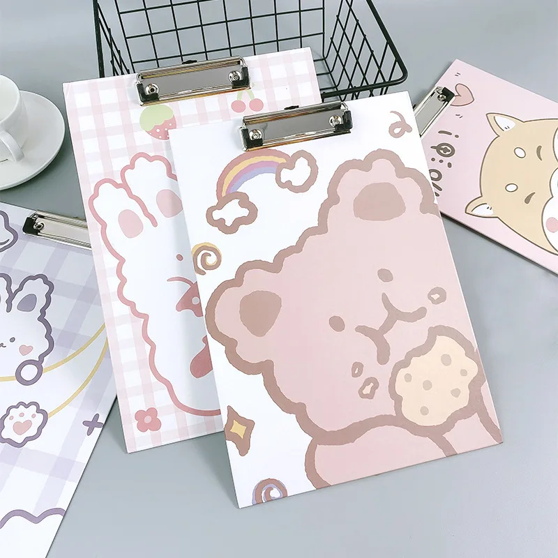 

2020 NEW Cartoon Cute Girl A4 Board Clip Student Stationery Office Folder Writing Pad