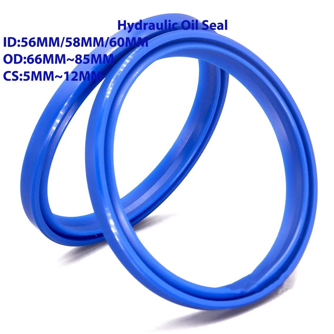 

ID 56mm~60mm UN/UHS/UNS Y Type Ring Polyurethane (PU) Hydraulic Oil Seal Cylinder Piston Sealing Ring Gasket OD 66mm-85mm