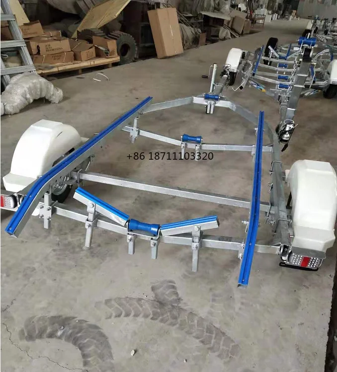 5.0m Aluminum boat trailer single axle  made of hot dip galvanized wholesale buy Manufacturer made and hot sale