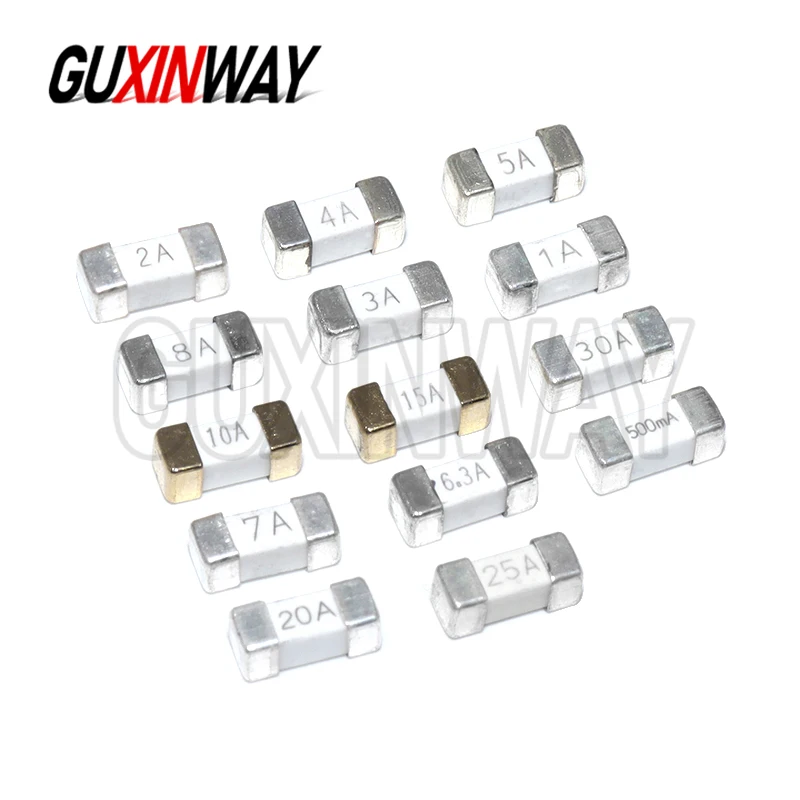 10PCS 1808 250V AC 0451 SMD Fast Blow Fuse 1A 2A 3A 4A 5A 6.3A 8A 10A 12A 15A 250MA 500MA 750MA ultra-rapid Fuses