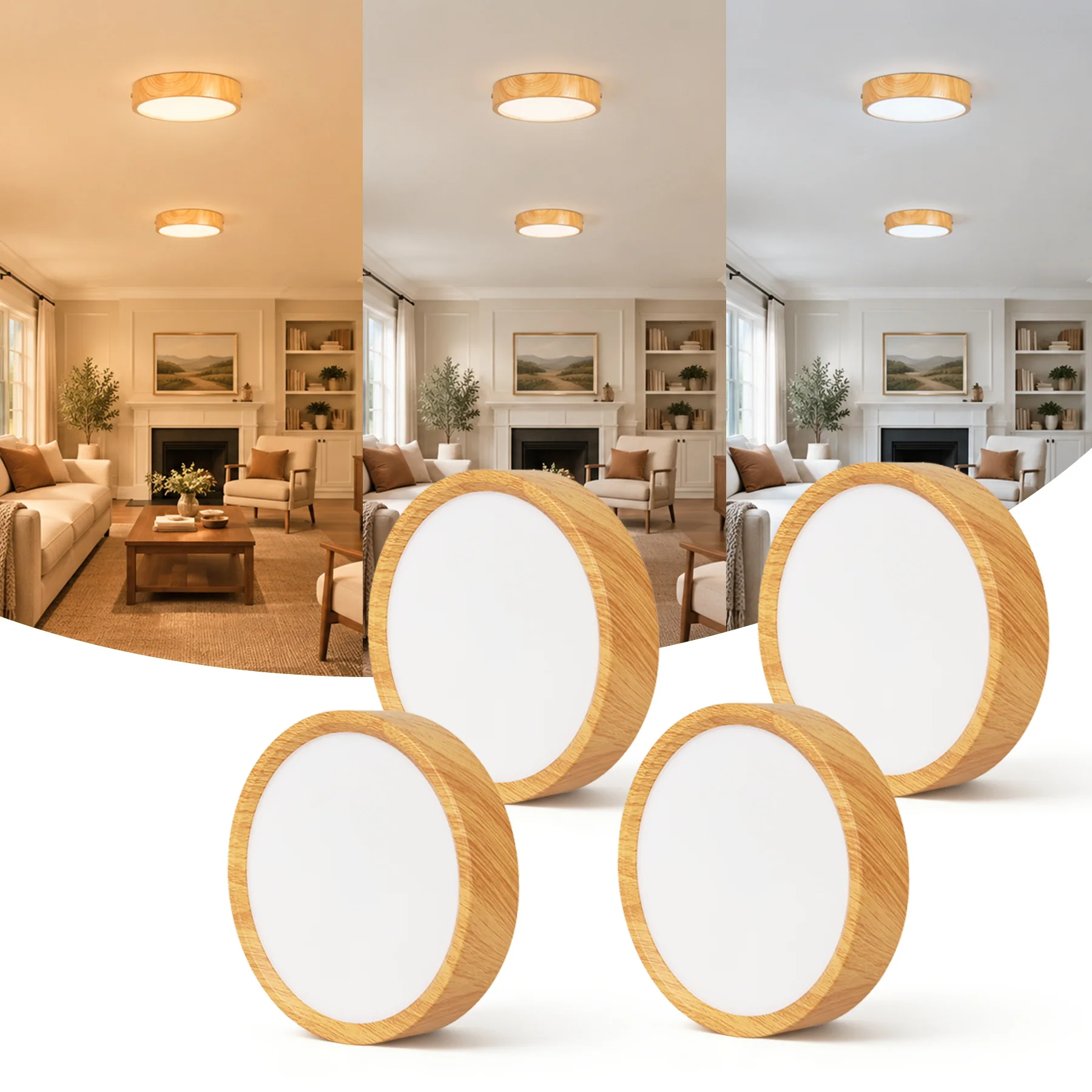 LED Spot Light Tricolor Memory Ceiling Spotlight Surface Mounted Down Lamps Led Indoor Lighting For Living Room Kitchen Entrance