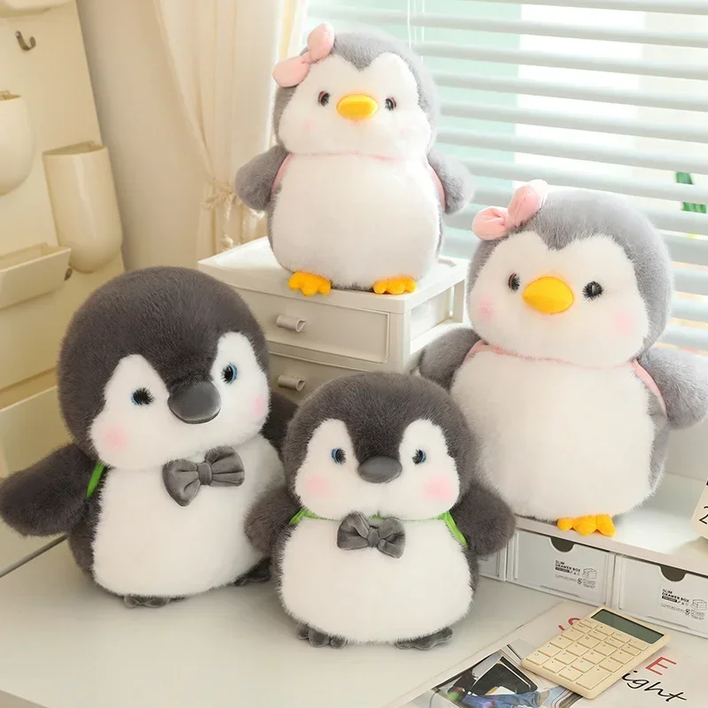 25/32cm pingüino gordo suave juguetes de peluche Animal de dibujos animados pareja pingüino muñeca encantadora niños niñas regalo de cumpleaños de Navidad