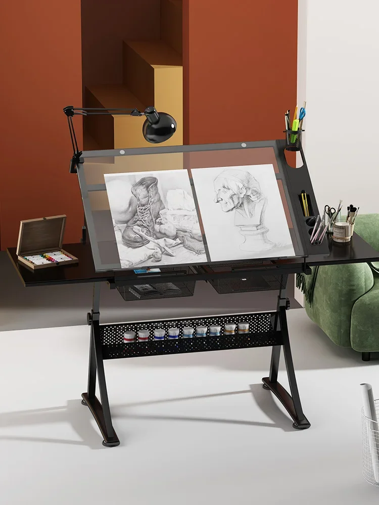 Lifting painting workbench drawing table art painting special table drawing architect desk