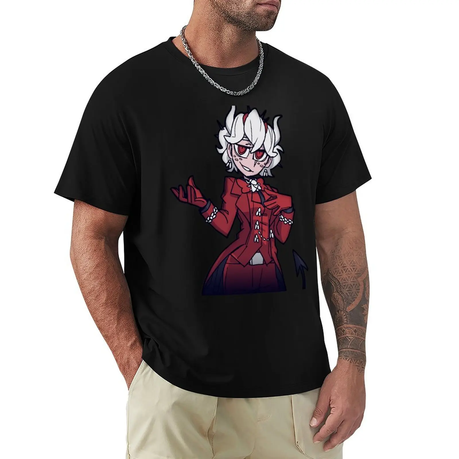 

Beelzebub, The Great Fly -Helltaker- Stickers/Shirts/More T-Shirt croswit shirt man baggy shirts cute clothes funny t shirts men