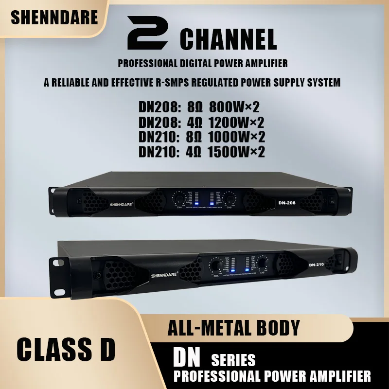 

AMP 2 Channel Professional Audio Digital Power Amplifier 4Ω 1500W×2 Audio DJ Speaker Subwoofer Linear Array Sound Amplifier