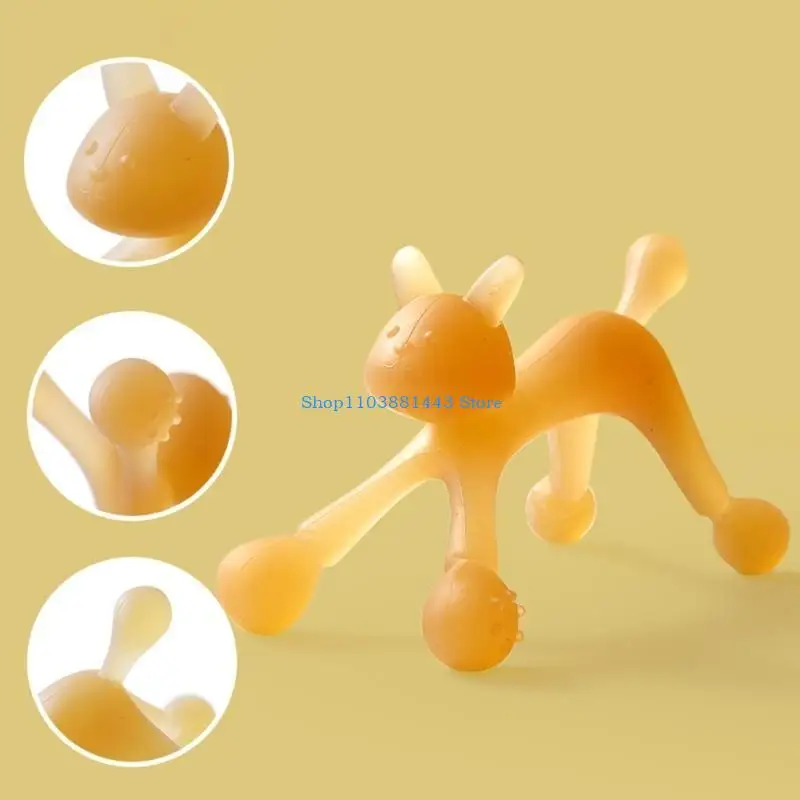 

Q6RE Baby Teething Toy Silicone Teether for Babies Baby Chew Toy for Infant Boy Girl