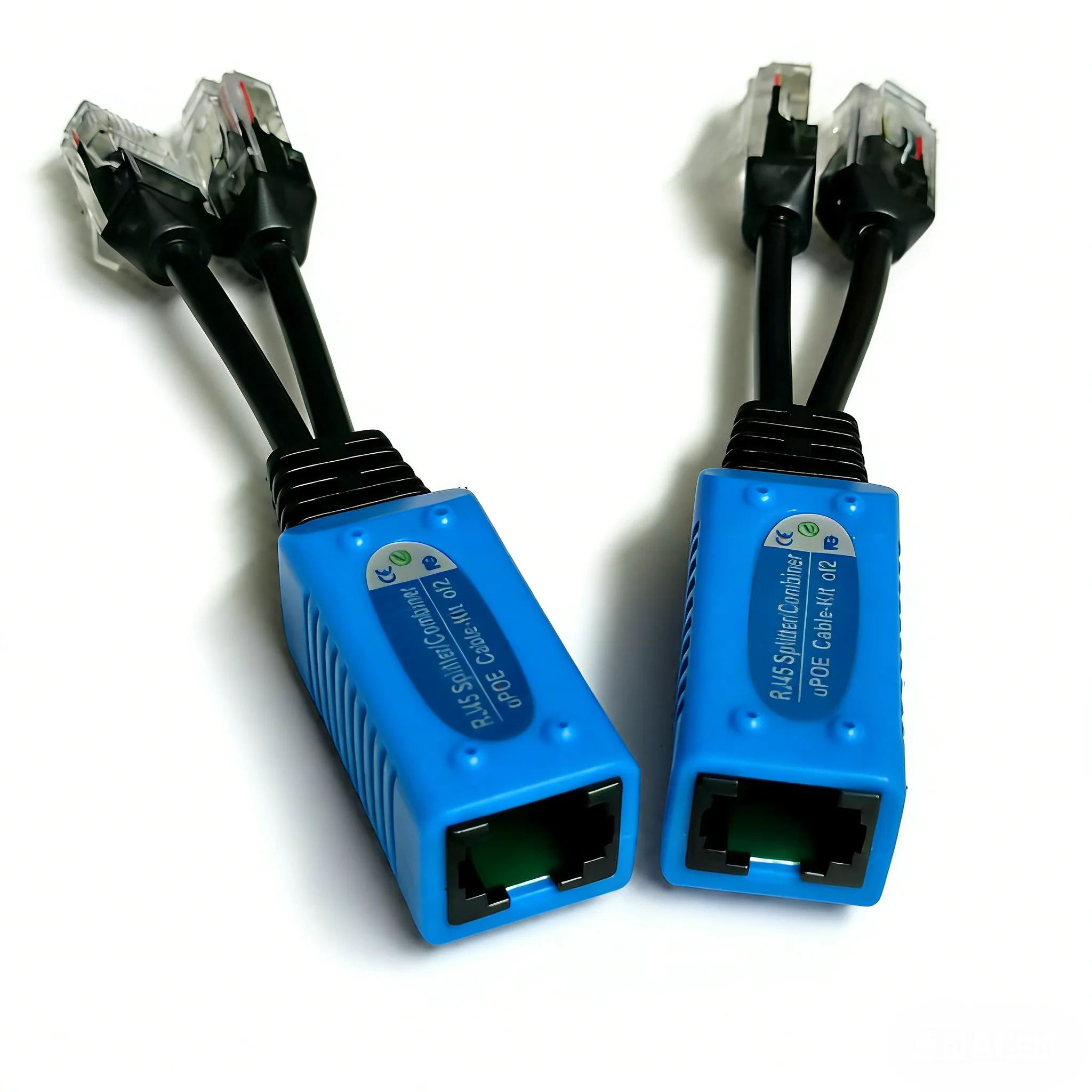 RJ45 splitter combiner uPOE cable two POE camera use one net cable POE Adapter Cable Connectors Passive Power Cable