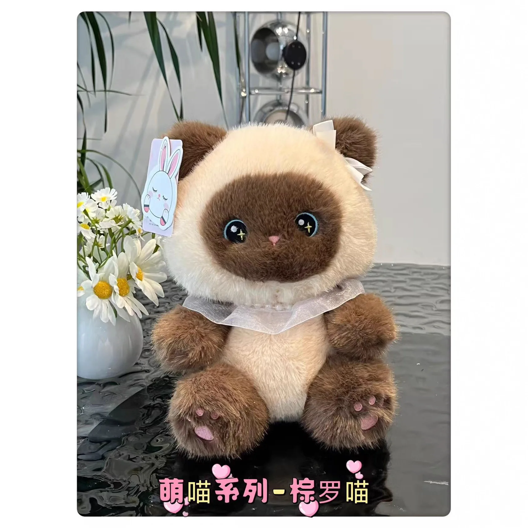 Adorable Calico Cat Plush Doll - Healing and Snuggly Stuffed Animal Soothing Bed Companion and Heartwarming Gift Idea