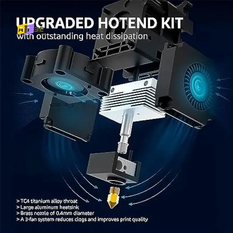 

A13E-комплект горячего конца принтера для Elegoo Neptune 3 Plus/Max, головка экструдера, нагреватель, сломанная силиконовая крышка, термистор с 4 насадками