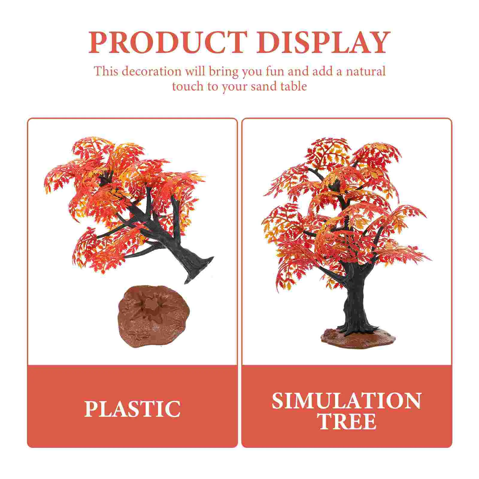 Maple Model Tree nament Shaped Home Fake Decor Plant Houseplants Garden Scene Layout Gardening Landscape Plastic