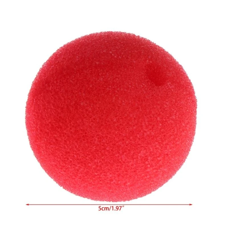 

090B 25Pcs Sponge Ball Clown Nose For Christmas Halloween Decoration
