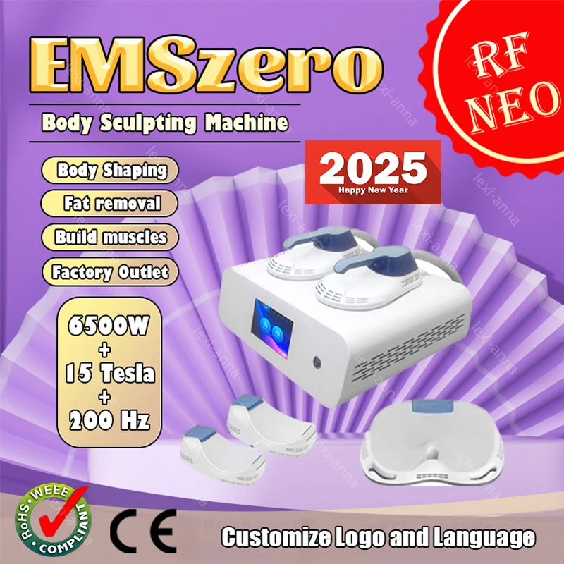 

2025 Professional 200HZ Body Shaping EMSzero RF 15 Tesla 6500W Slimming Weight lose Burns fat Muscle Enhancement Machine