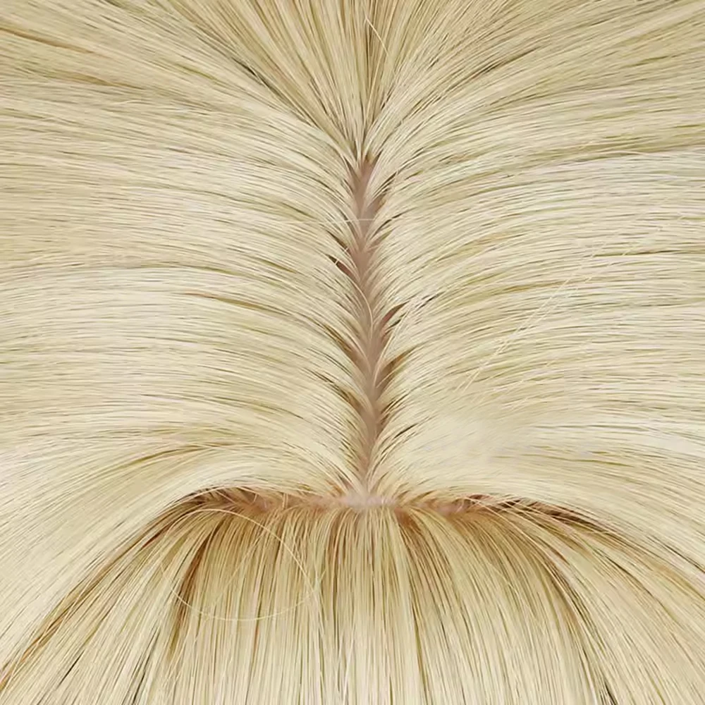 GAKA Cosplay Long Straight Wavy Linen Blonde Hair Wig for Daily Party