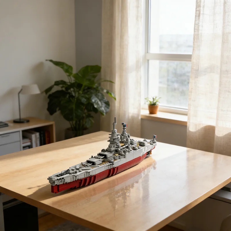 

Набор для сборки модели французского линкора Ришелье (1262 детали) – креативный подарок, декор для стола, премиум-класс, для взрослых и детей