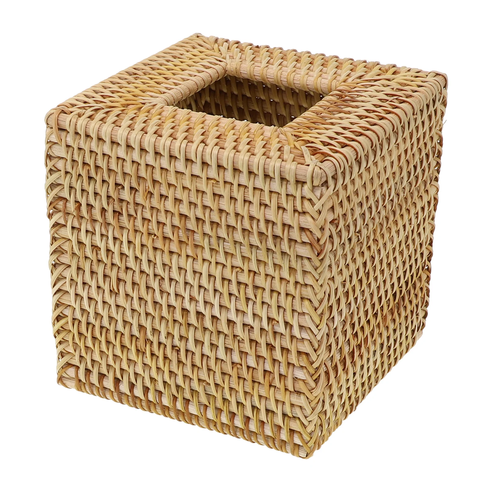 Colour Upgrades Hand Woven Wicker Tissue Holder Handmade Office Open Bottomed Holder Package Contents Quality Brands