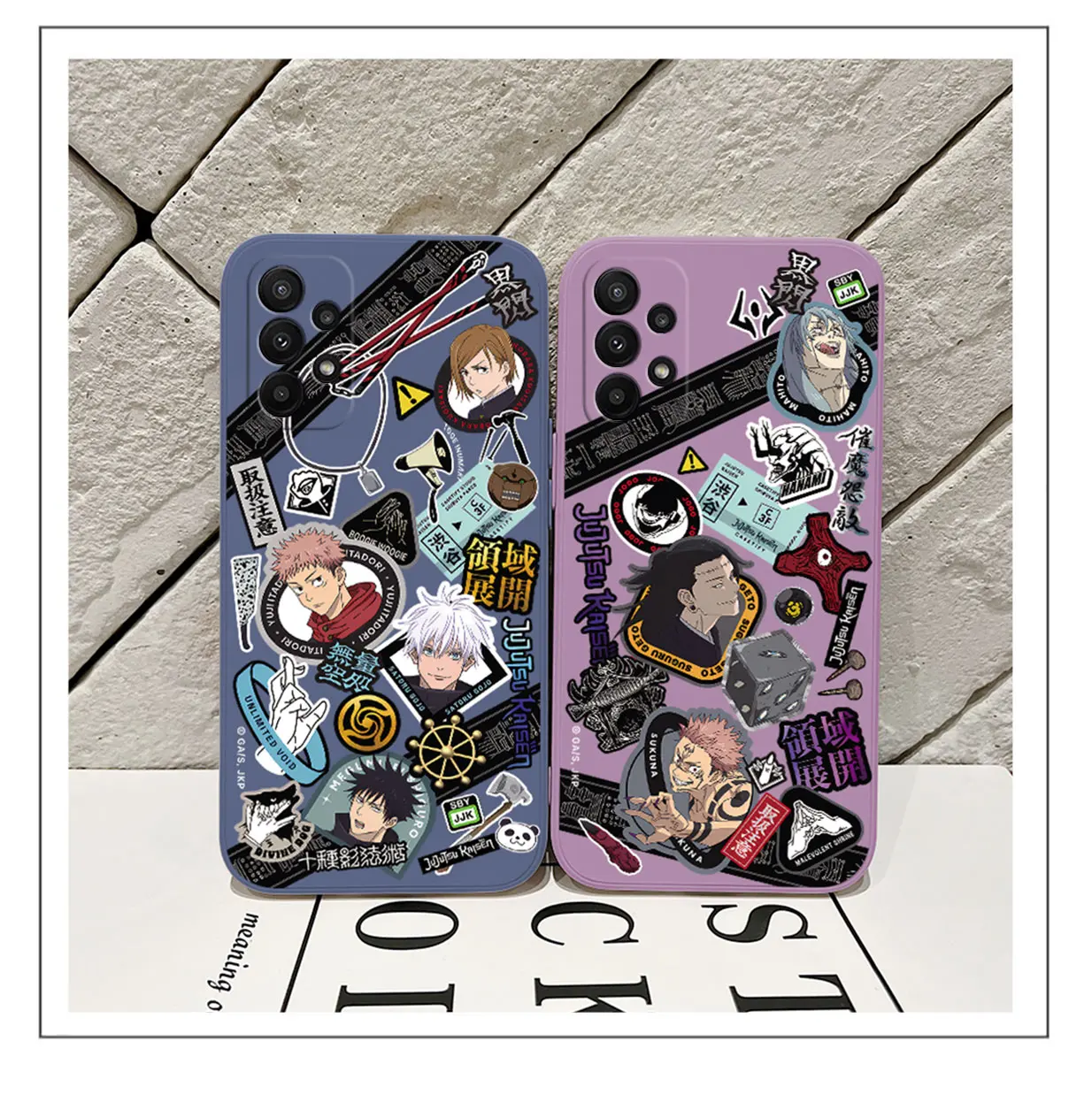 Anime Jujutsu Kaisen Case For Samsung Galaxy S24 S23 S22 S21 S20 S10 Note 20 10 Lite Ultra Plus FE 4G 5G Cover With Hand Strap