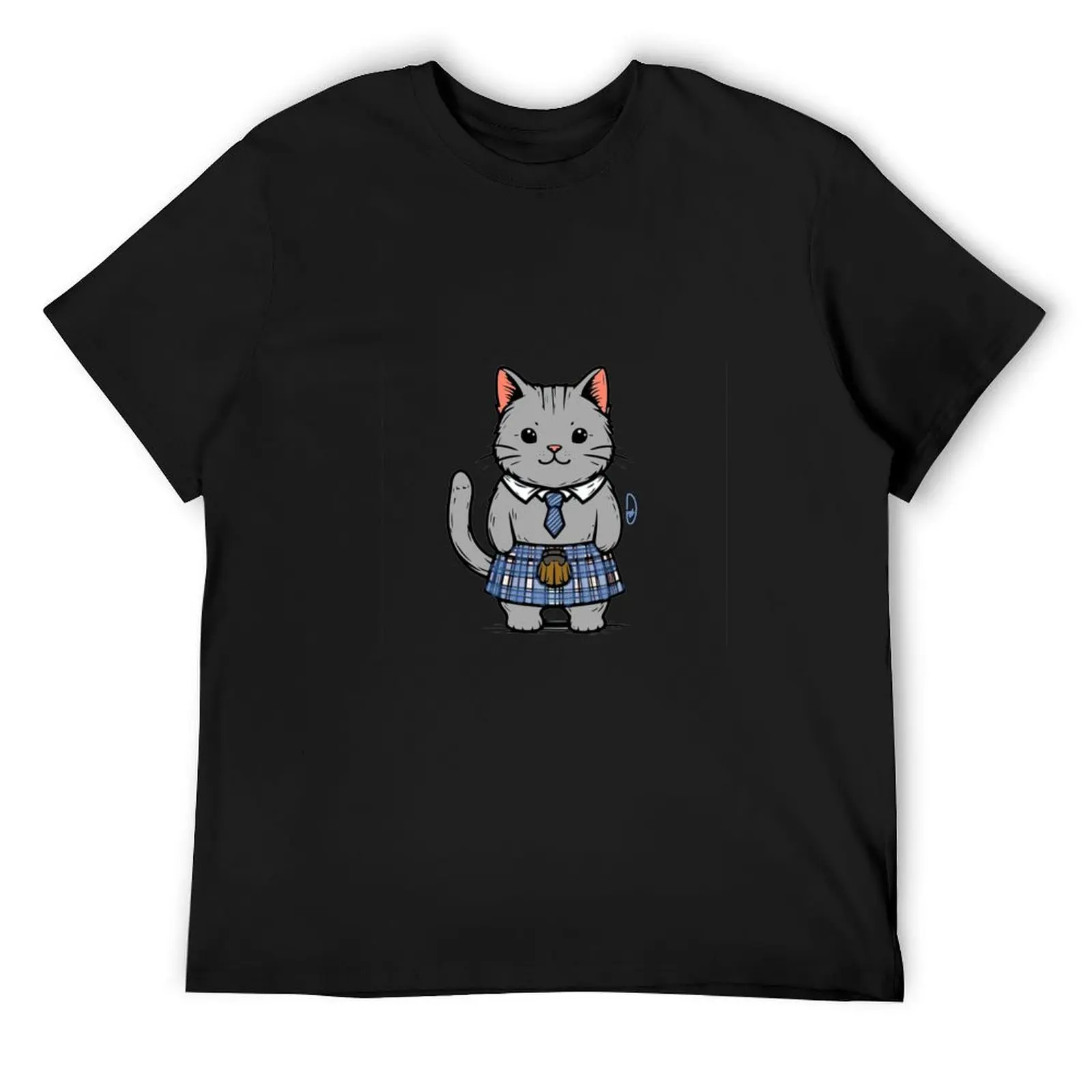 

Scottish Cat T-Shirt Clothing vintage clothes graphic t shirts street wear plain t shirts men