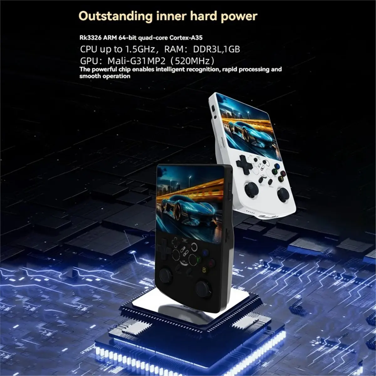 ♠Summer sale♥♦☹ R40XX Retro Handheld Video Game Console 64G 18000 Games 4.2inch Screen Linux OS WIFI Game Pad Supports 30+ Emula