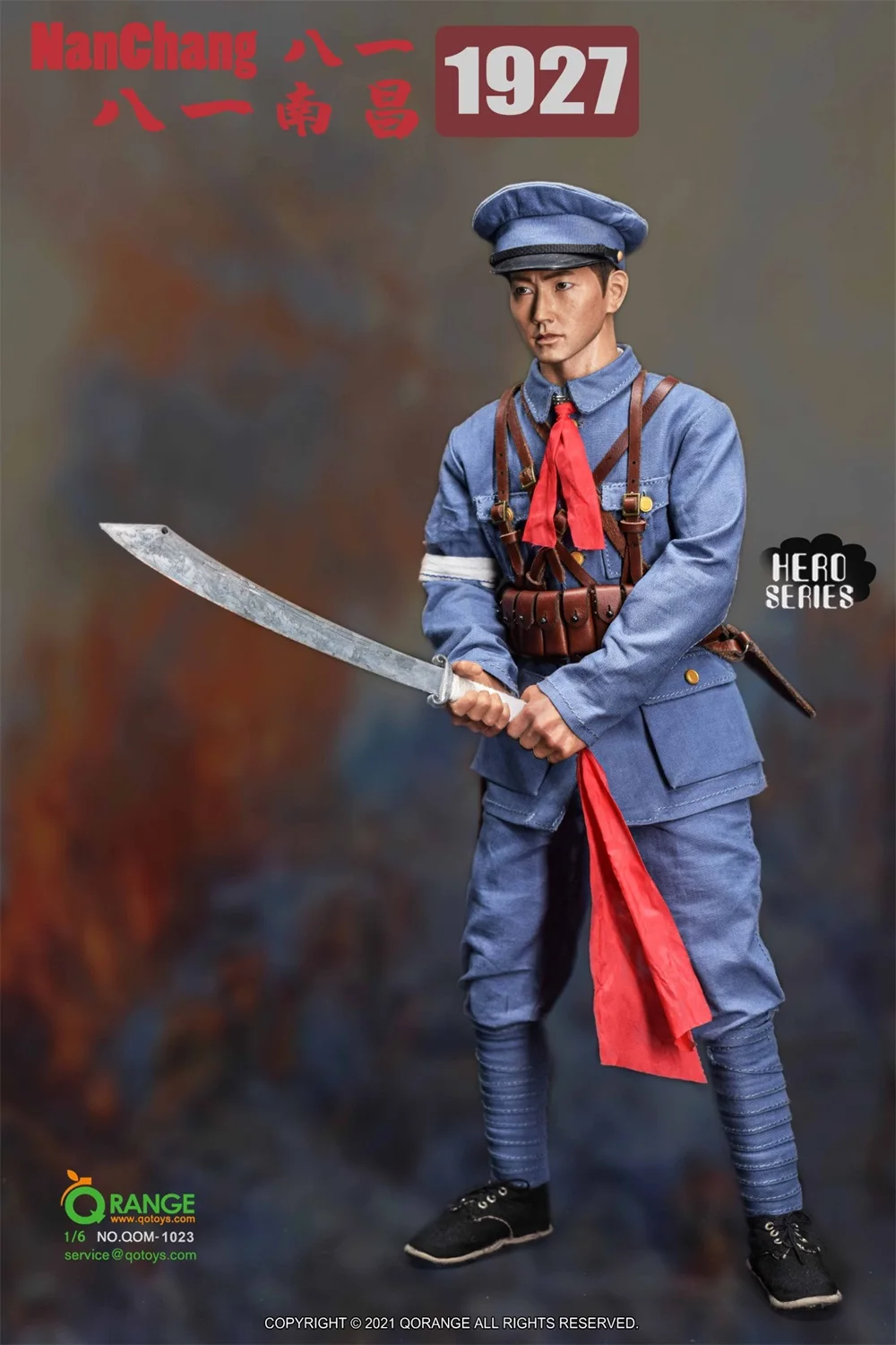 QORANGE QOTOYS QOM-1023 Asia Soldier Doll Fight for the Peace No Body Dress Suit Akcesoria do broni dla 12-calowej figurki akcji 1/6