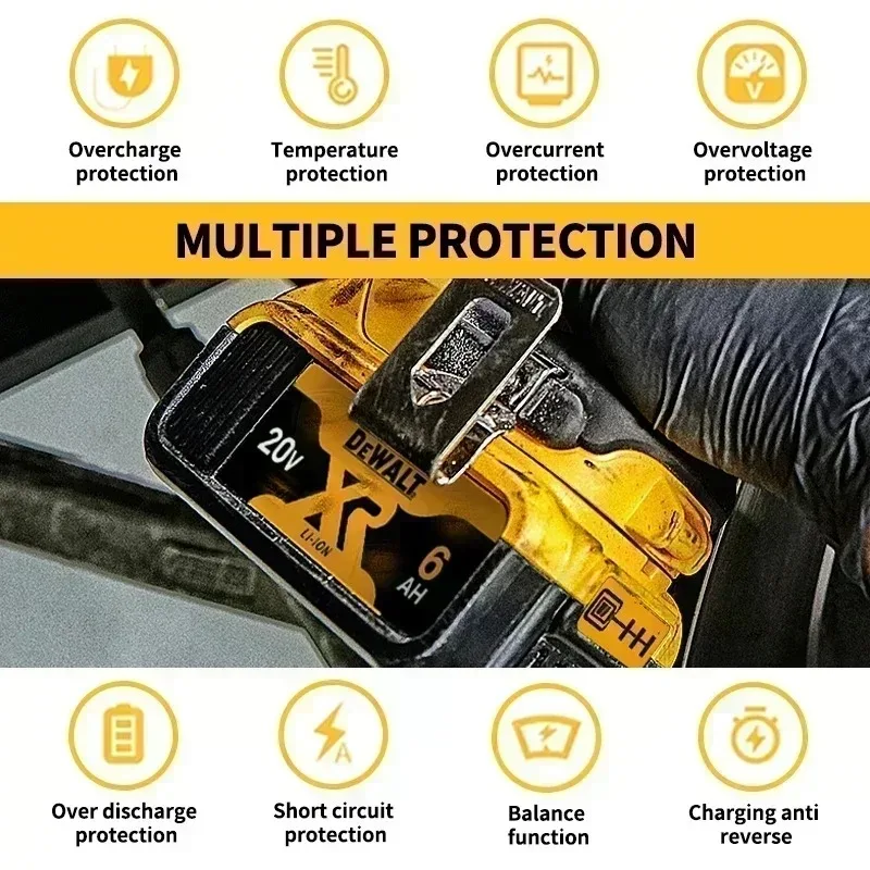 DEWALT DCD805 Brushless Compact Electric Screwdriver Hand Drill Impact Drill 20V Rechargeable Lithium Battery Charger