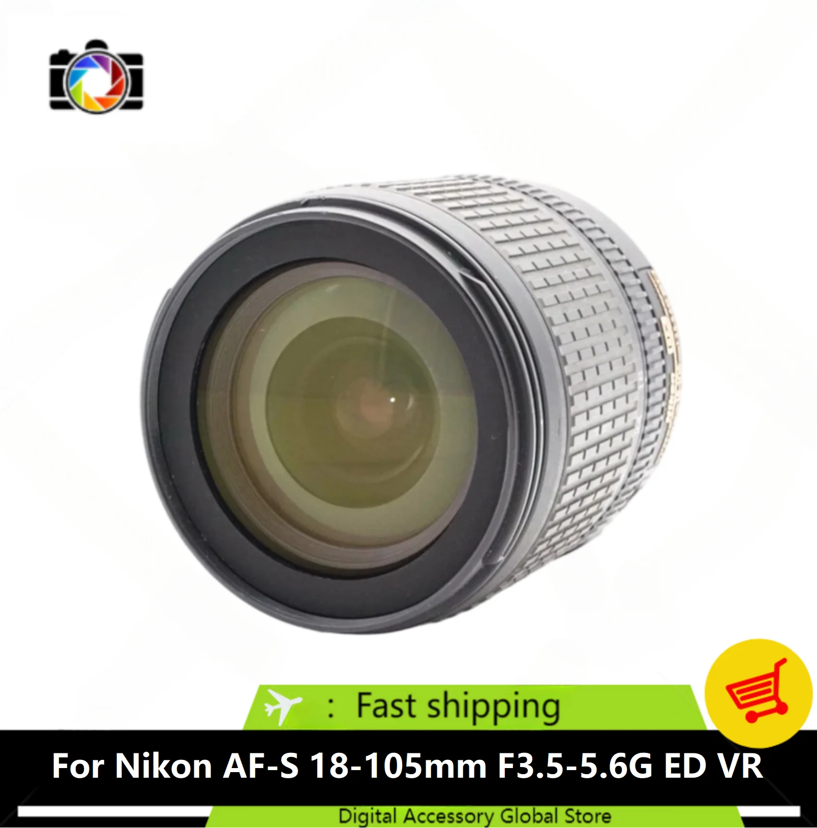 95%New  Genuine AF-S 18-105mm F3.5-5.6G ED VR Lens For Nikon D3400 D3500 D5200 D5600 D700 D7100 D7500 Camera AFS18-105