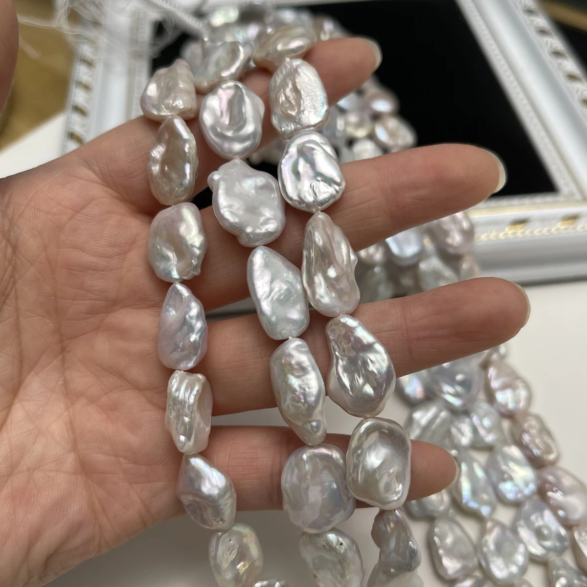 

Натуральные пресноводные жемчужины неправильной формы в стиле барокко для изготовления ювелирных изделий, ожерелья, сережек, браслетов, аксессуаров, подарок для женщин