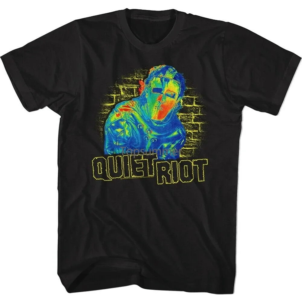 Quiet Riot Thermal Riot Black Adult T-Shirt