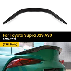 Automotive Dry Carbon Real Carbon Fiber Trunk Spoiler Wing For Toyota Supra J29 A90 2019-2022 TRD Style Boot Lid Lips