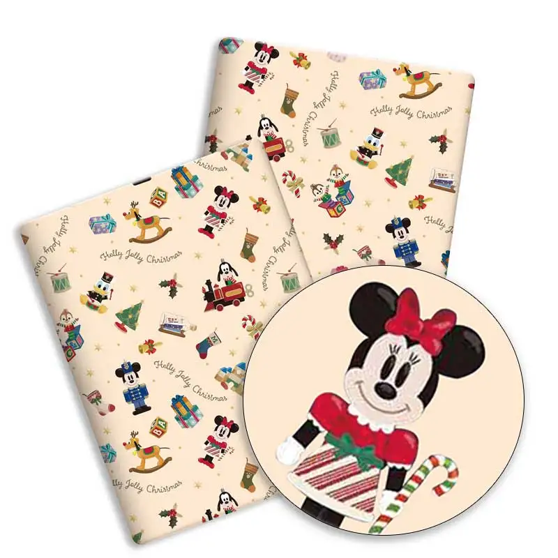 Disney fabric 140x50CM Cartoon cotton fabric Patchwork Tissue Kid Home Textile Sewing Doll Dress Curtain Polyester cotton Fabric