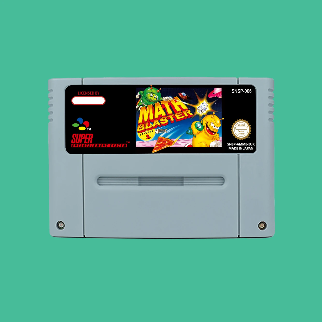 Action Game for Math Blaster - Episode 1  - USA or EUR version Cartridge available for SNES  Game Consoles