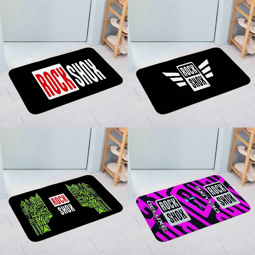 Rock-Shox-Mountains-Bike Floor Mat Home Laundry Rug Carpet For Living Room Decor Lounge Area Anti-slip Foot Mat Entrance Doormat